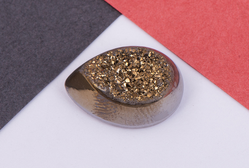 Pyrite window drusy