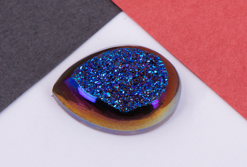 Sapphire window drusy