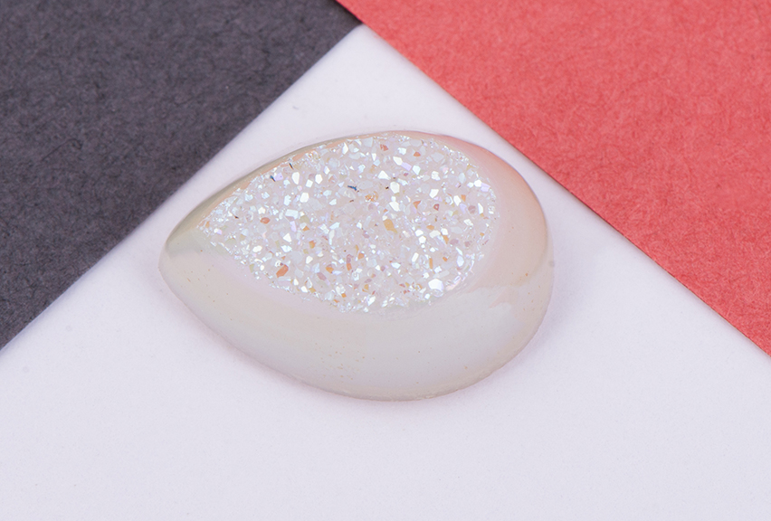 Snow window drusy